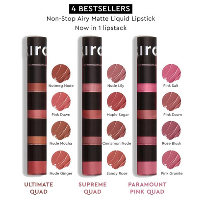 Kiro Four Play Non-Stop Airy Matte Liquid Lip Stack – Paramount Pink - Dista