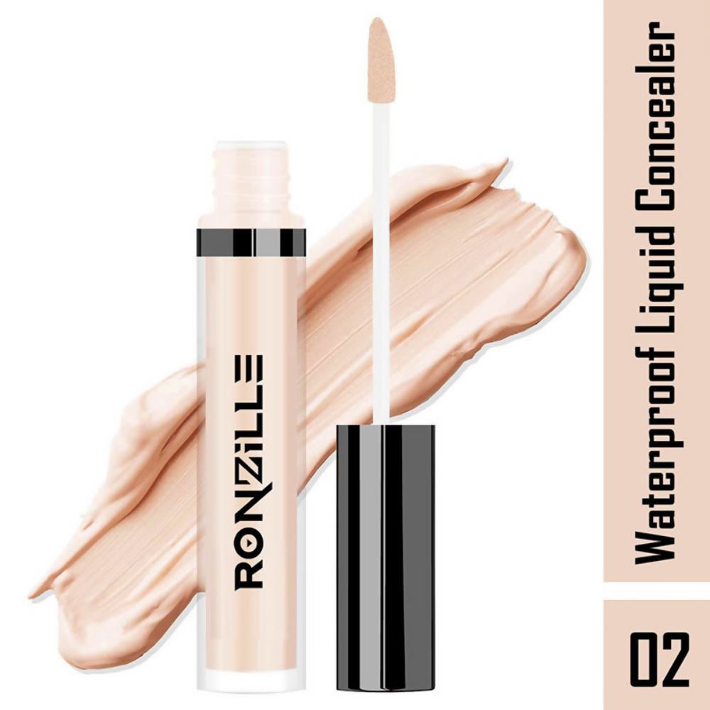 Ronzille Hd Finish Full Coverage Liquid Concealer - Medium Beige 02 - Dista