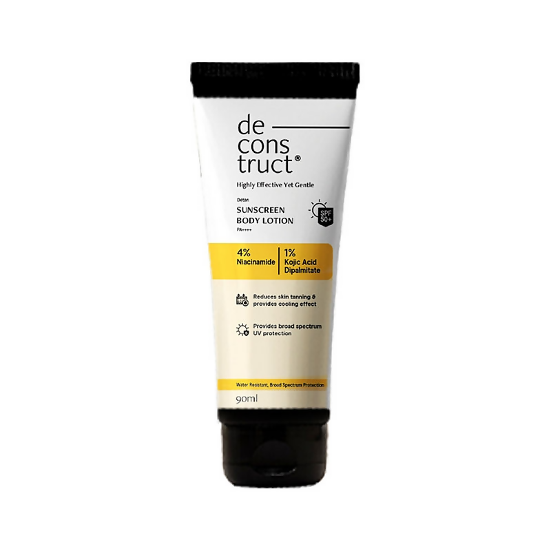 Deconstruct Detan Sunscreen Body Lotion, SPF 50 PA++++, Brightens & Protects - Distacart