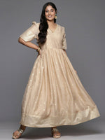 Thumbnail for Ahalyaa Women's Traditional wear Ethnic Dress - Tan - Distacart