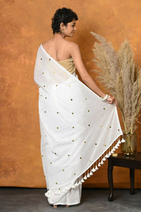 Thumbnail for Very Much Indian Pure Mul Cotton Handloom Saree - Distacart