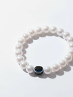 Thumbnail for NVR Black Evil Eye White Bracelet for Men & Women - Distacart