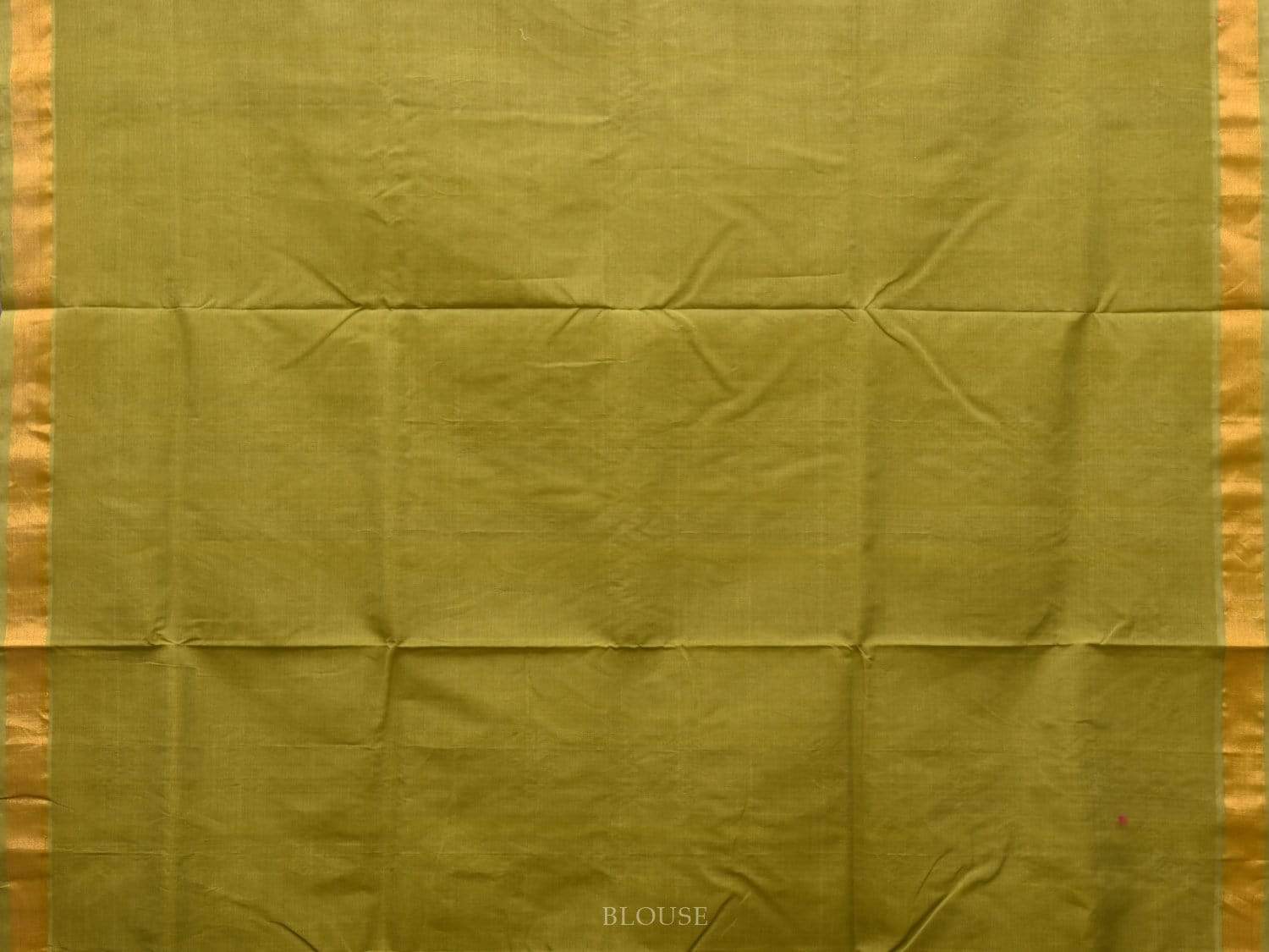 Olive Uppada Cotton Handloom Saree with Assorted Buta Pallu Design - Global Threads - Distacart