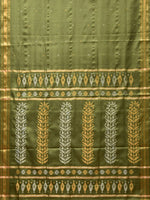 Thumbnail for Olive Uppada Silk Handloom Saree with Karpur Pallu Design - Global Threads - Distacart