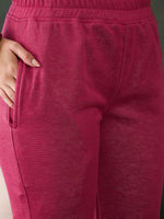 Thumbnail for Sangria Self-Designed Winter Kurta & Trousers With Dupatta