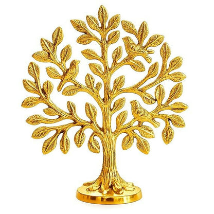 Not Available Pure Brass Kalpvriksh Tree with Birds - Dista