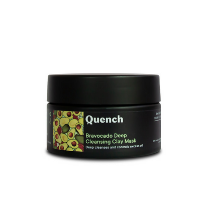 Quench Vitamin E Deep Cleansing Clay Mask with Avocado Removes Impurities & Refines Pores - Distacart