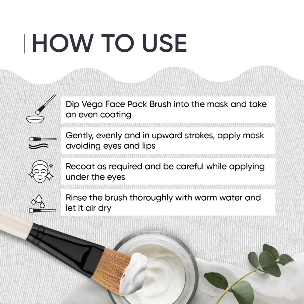 Vega Face Pack Brush for Women & Men - Dista