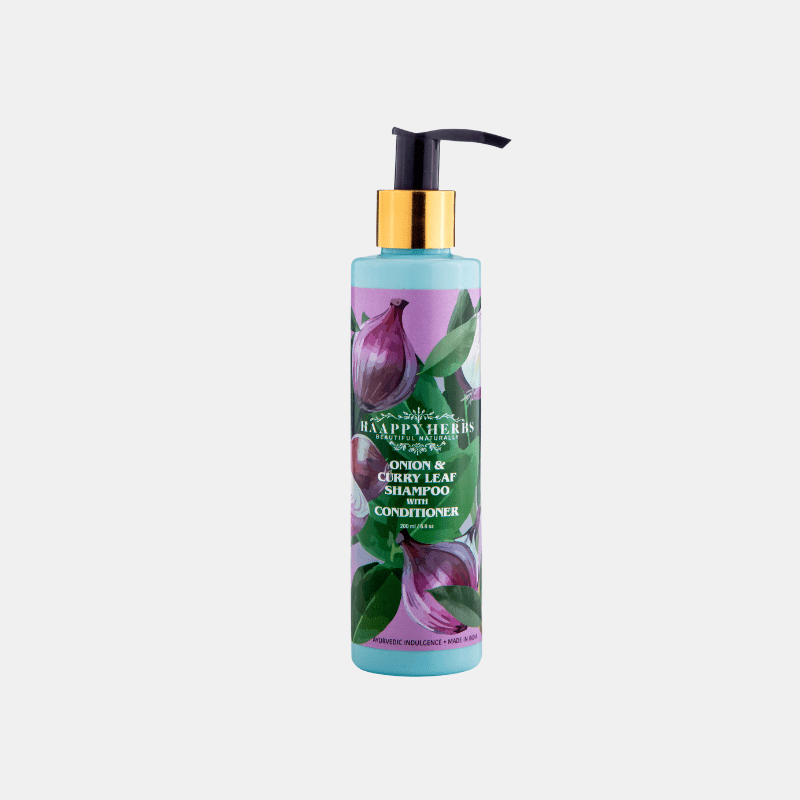 Haappyherbs Onion & Curry Leaf Shampoo With Conditioner