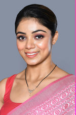 Thumbnail for Joban Fashion Women Golden White Ad Mangalsutra With Chain And Without Earrings - Distacart