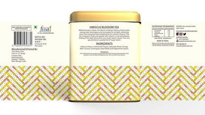 The Indian Chai - Hibiscus Blossom Tea 30 Pyramid Tea Bags - Distacart