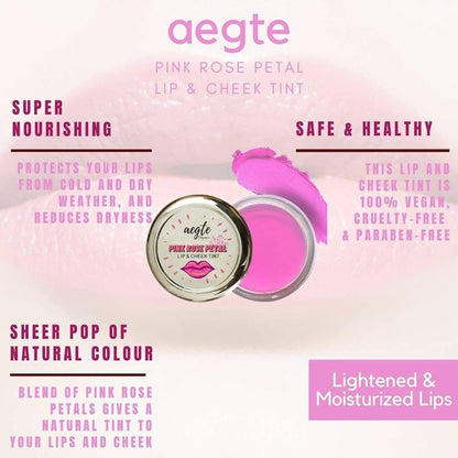 Pink Rose Petal Lip & Cheek Tint Balm