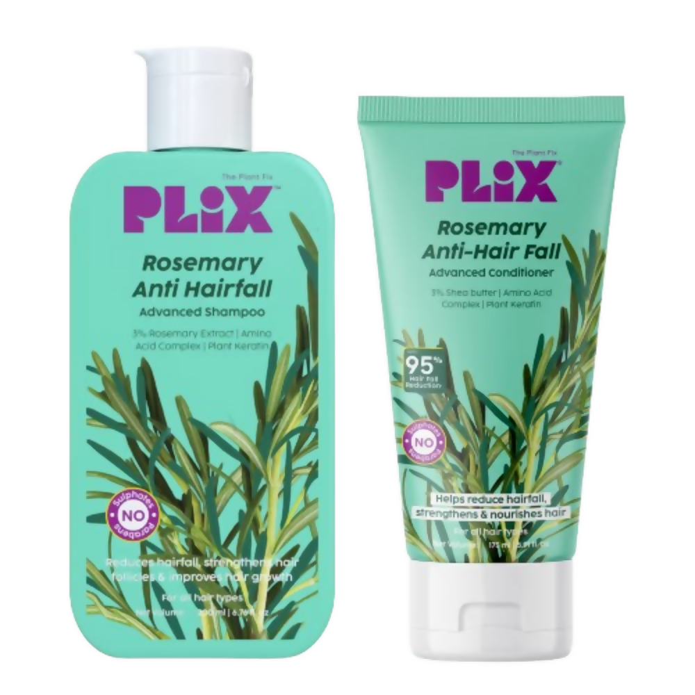 PLIX The Plant Fix Rosemary Anti Hairfall Regime Advanced Shampoo & Conditioner - Distacart