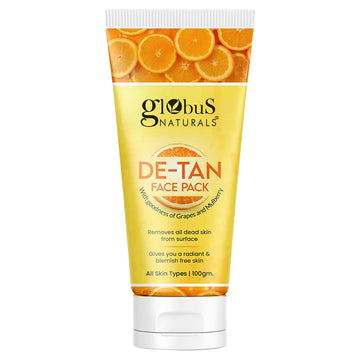 Globus Naturals De Tan Face Pack, Suitable For All Skin Types - Distacart