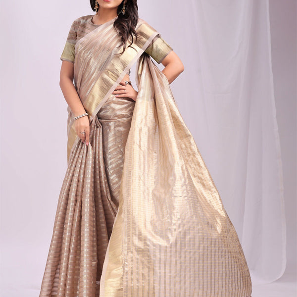 Astita Organza Peach Saree
