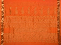 Thumbnail for Orange Bandhani Kanchipuram Silk Handloom Saree with Small Buta Design - Global Threads - Distacart