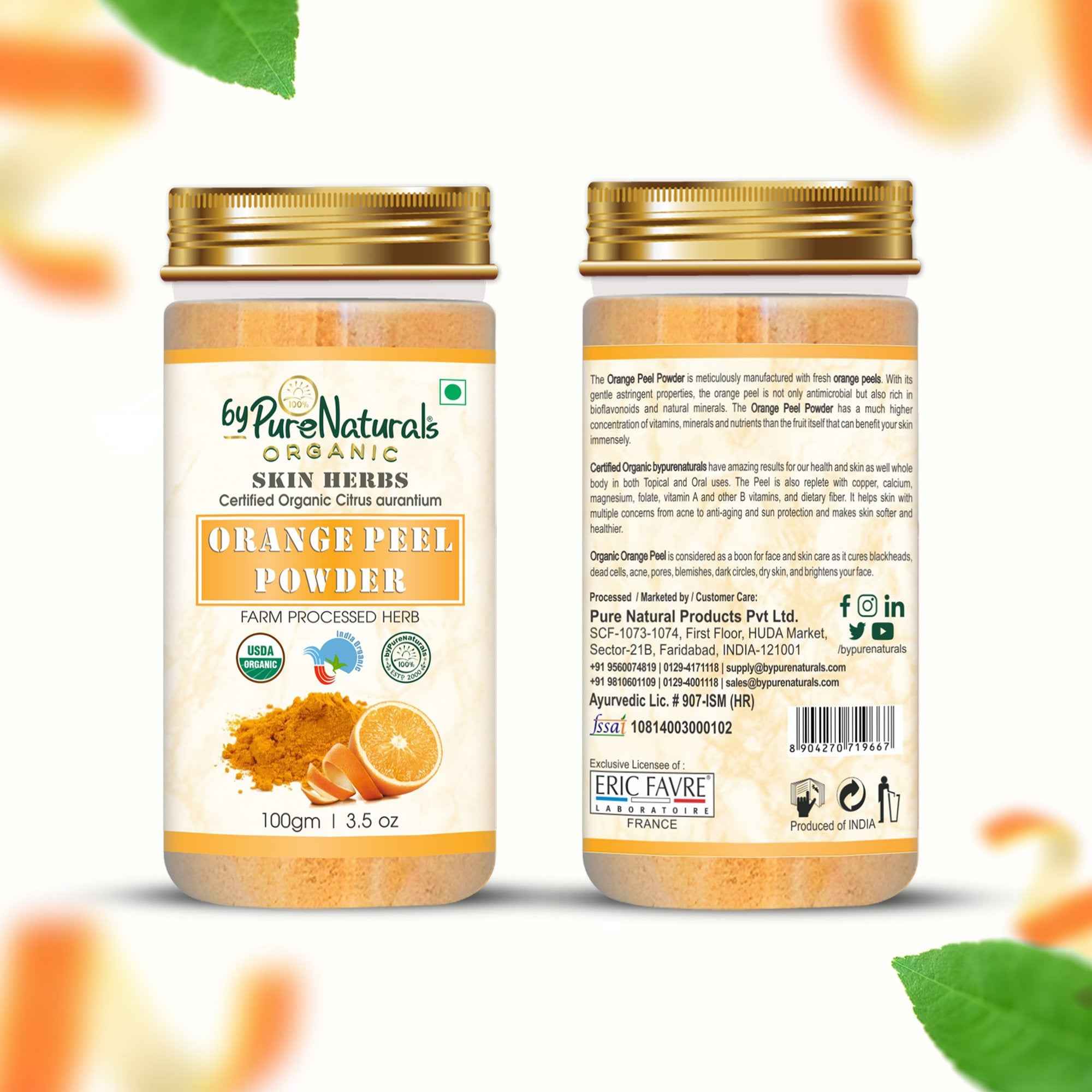 byPureNaturals Organic Orange Peel Powder - Dista