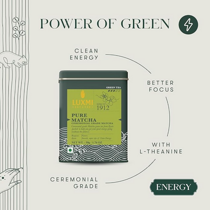 Luxmi Estates Pure Matcha - Ceremonial Japanese Matcha - Dista