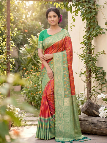 Shree Shyam Fashion Mustard Soft Silk Saree - Dista