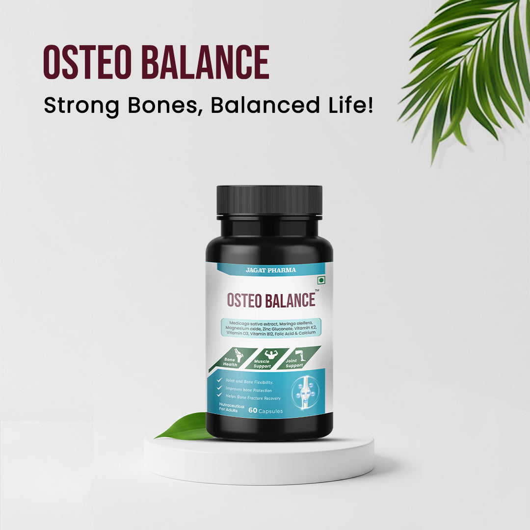 Jagat Pharma Osteo Balance + Roll-On: Strong Bones & Quick Relief Combo