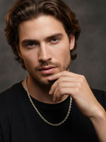 Thumbnail for NVR Men's Handcrafted Rhodium Plated Chain - Distacart