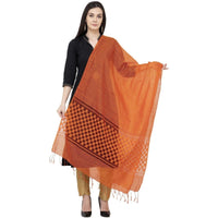 Thumbnail for A R Silk Buta Cutting Regular Dupatta Color Orange Dupatta or Chunni