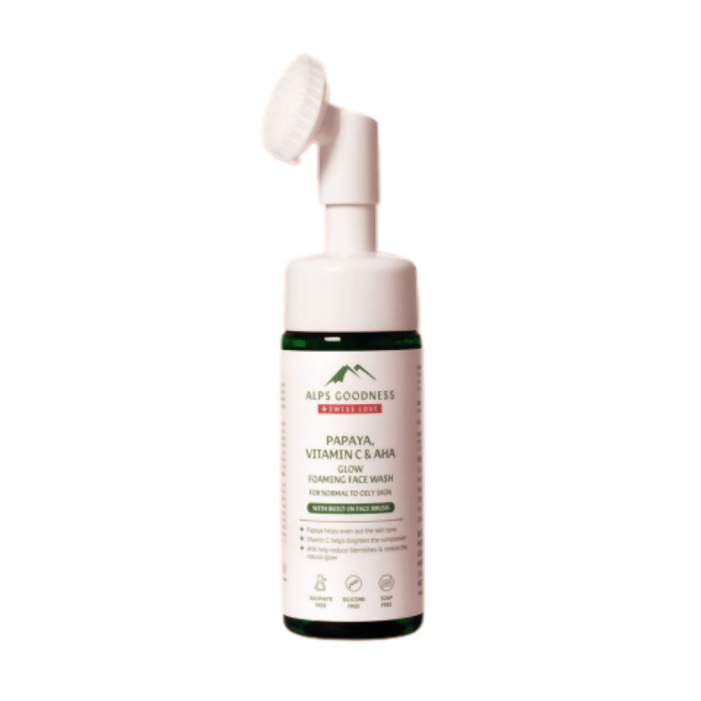 Alps Goodness Papaya, Vitamin C & AHA Glow Foaming Face Wash - Distacart