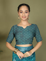 Thumbnail for Astita Cotton Sky Blue Saree