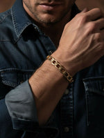 Thumbnail for NVR Men's Rose Gold Plated Cuff Bracelet - Distacart