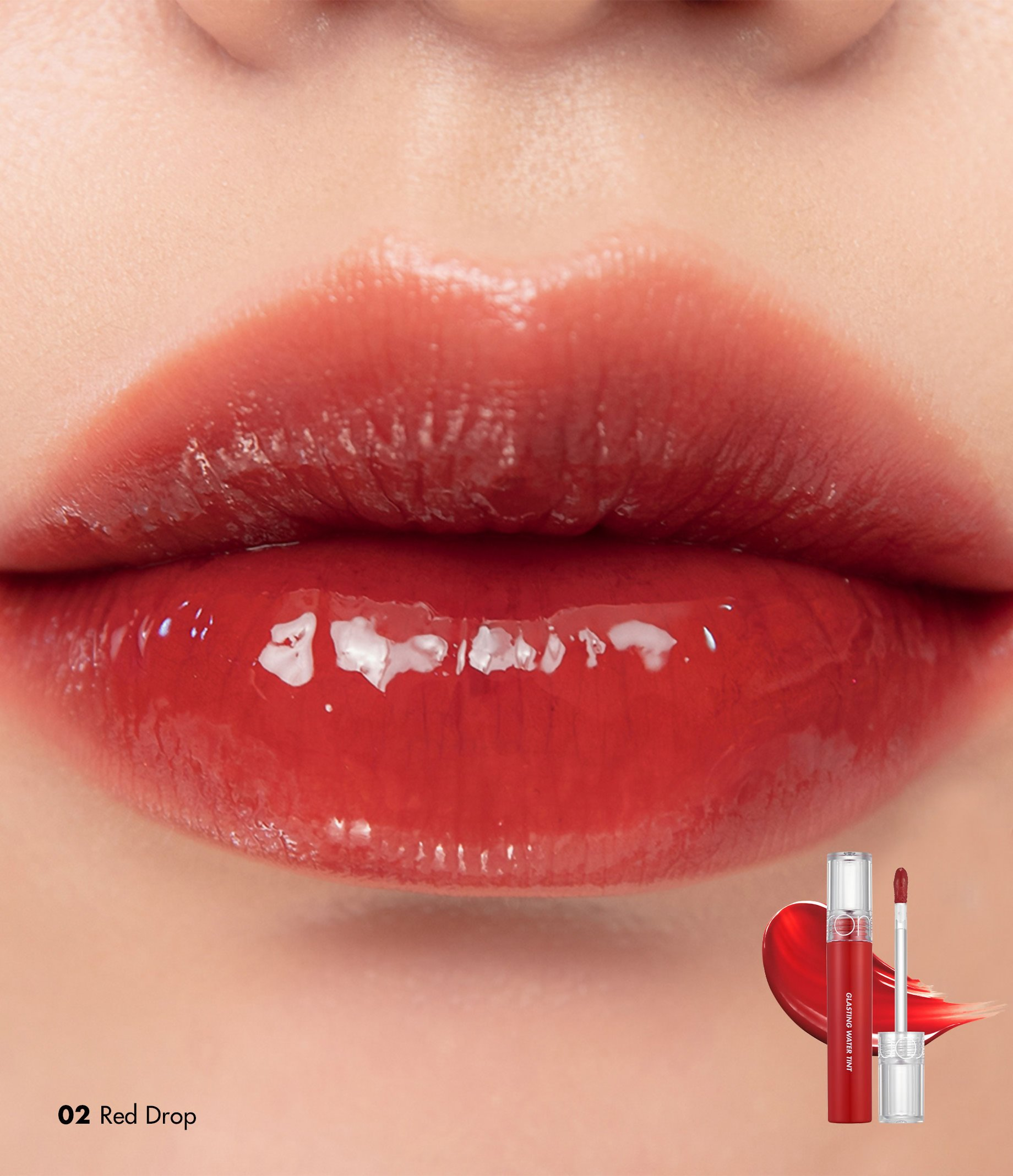 Rom&nd Glasting Water Tint - 02 Red Drop - Distacart