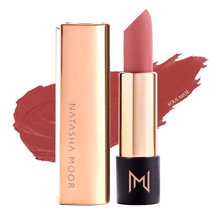 Natasha Moor Silk Suede Lipstick - Soul Mate - Distacart