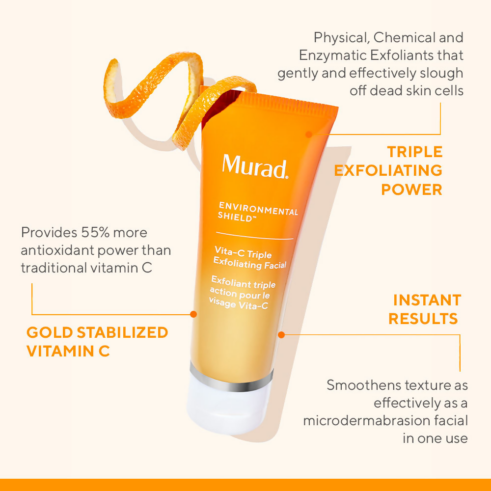 Murad Environmental Shield Vitamin C Triple Exfoliating Facial - Distacart