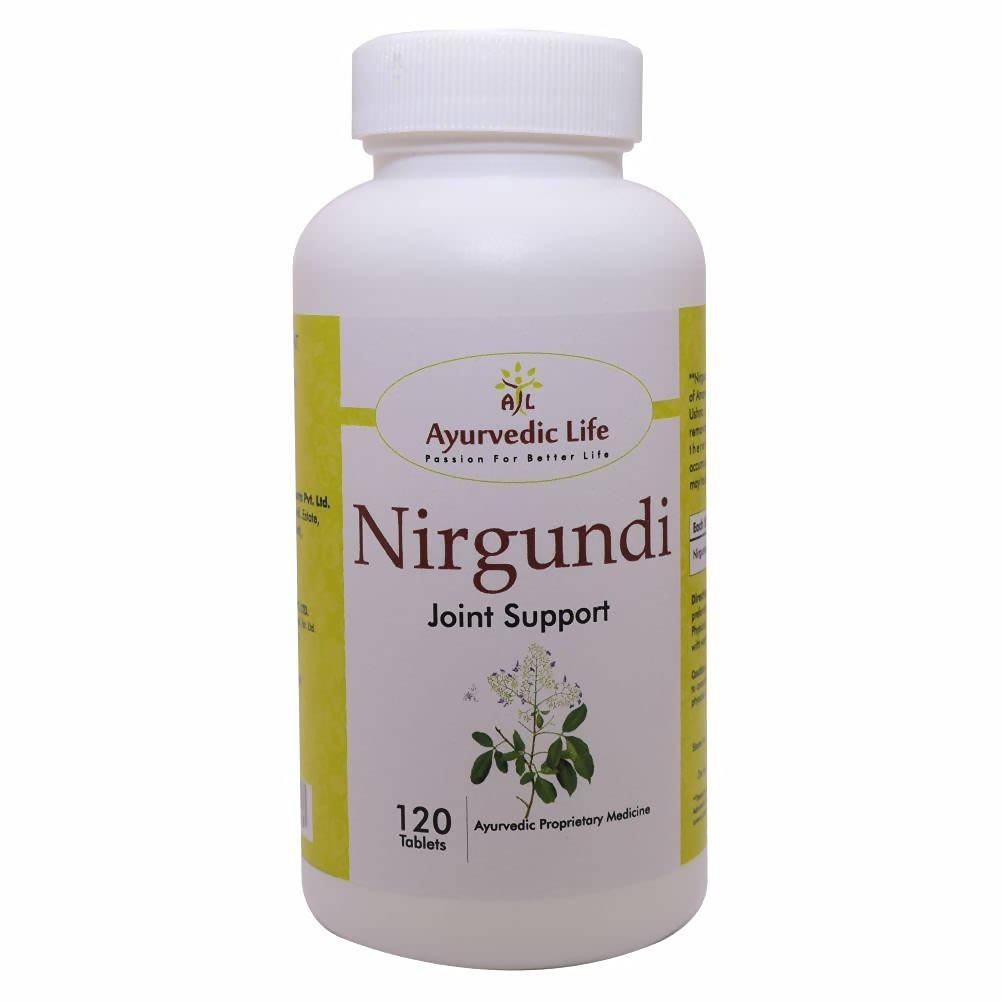Ayurvedic Life Nirgundi Joint Support Tablets - Distacart