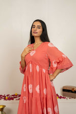 Thumbnail for Joban Fashion Pink Tie & Dye Cotton Dress - Distacart