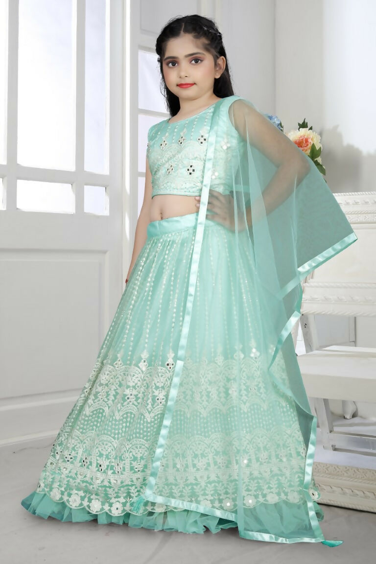 Wedding Designer Sky Net Kidswear Lehenga - Aaradhna - Distacart