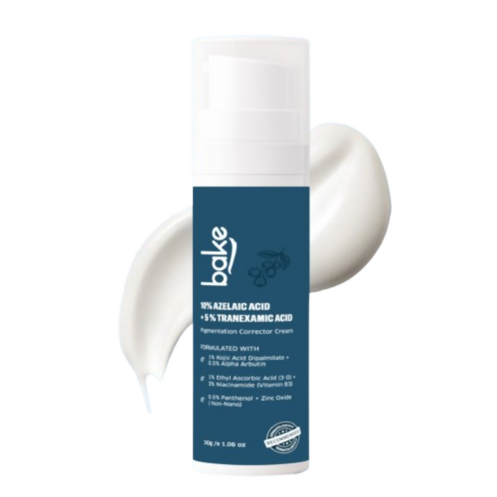Bake 10% Azelaic Acid + 5% Tranexamic Acid Pigmentation Corrector Cream - Distacart