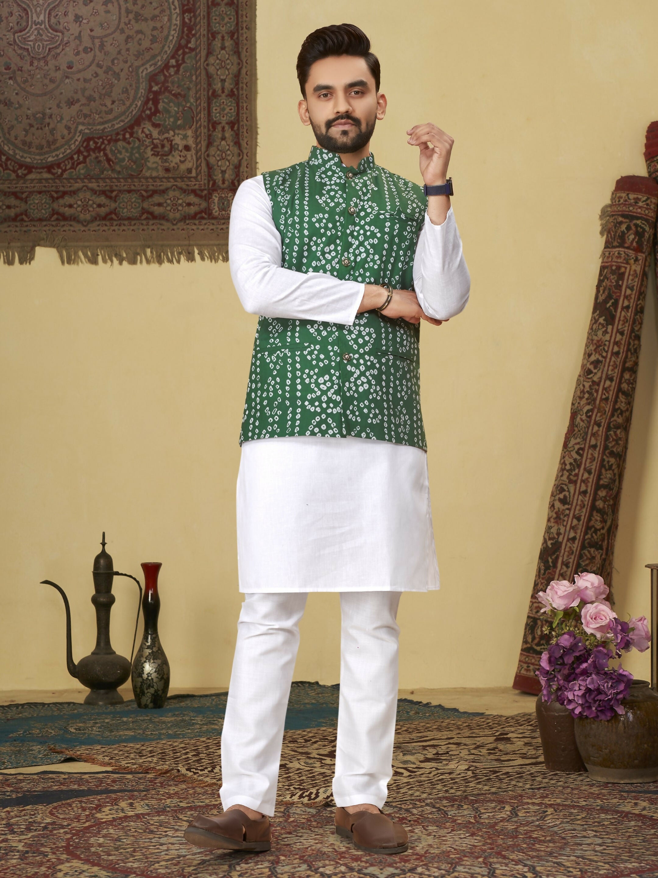 Anaita Green Printed Soft Cotton Straight Kurti Kurta - Distacart