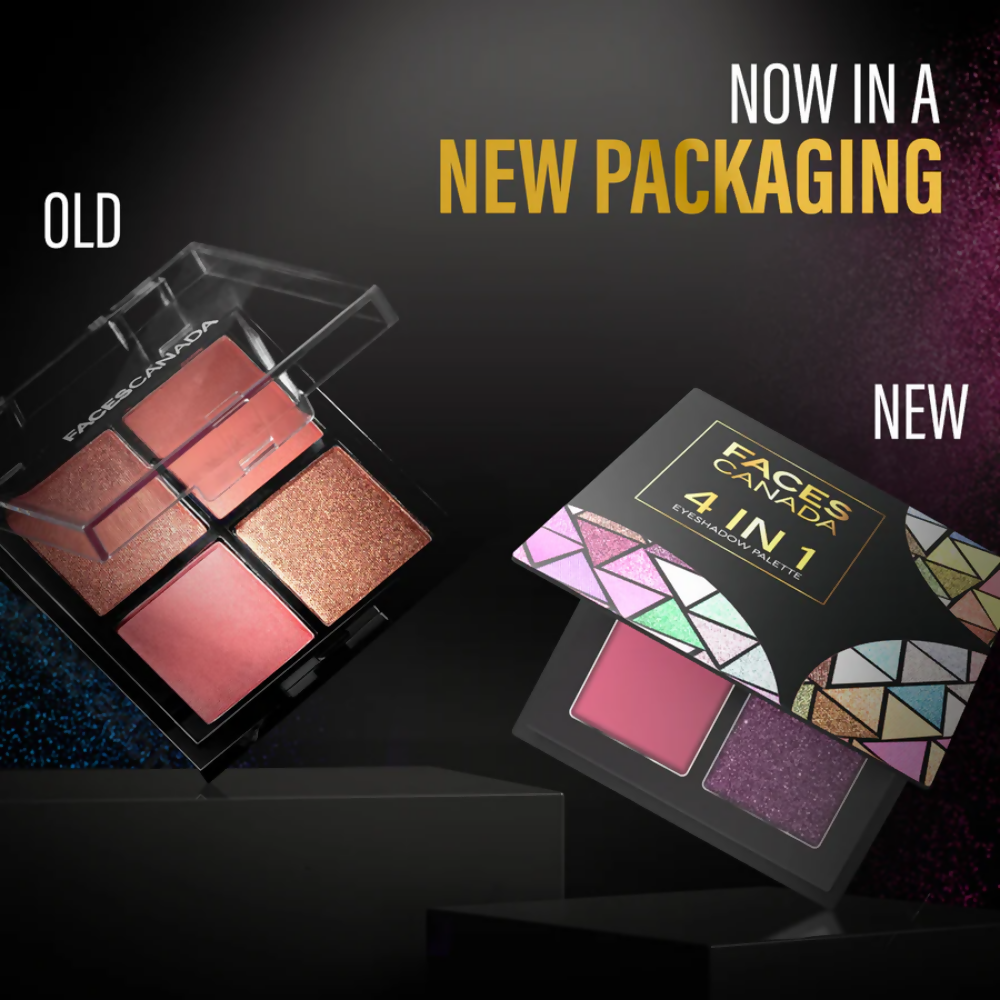 Faces Canada 4 in 1 Eyeshadow Palette - Moody Moon 06 - Distacart