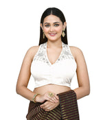 Thumbnail for Joban Fashion Women's White Embroidered Stitched Blouse