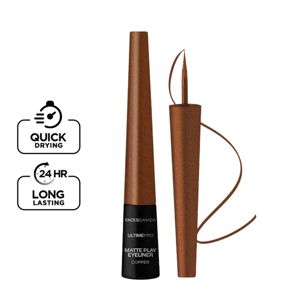 Faces Canada Ultime Pro Matte Play Eyeliner - Copper - Distacart