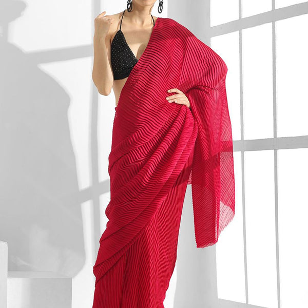 Mitera Pure Georgette Saree - Distacart