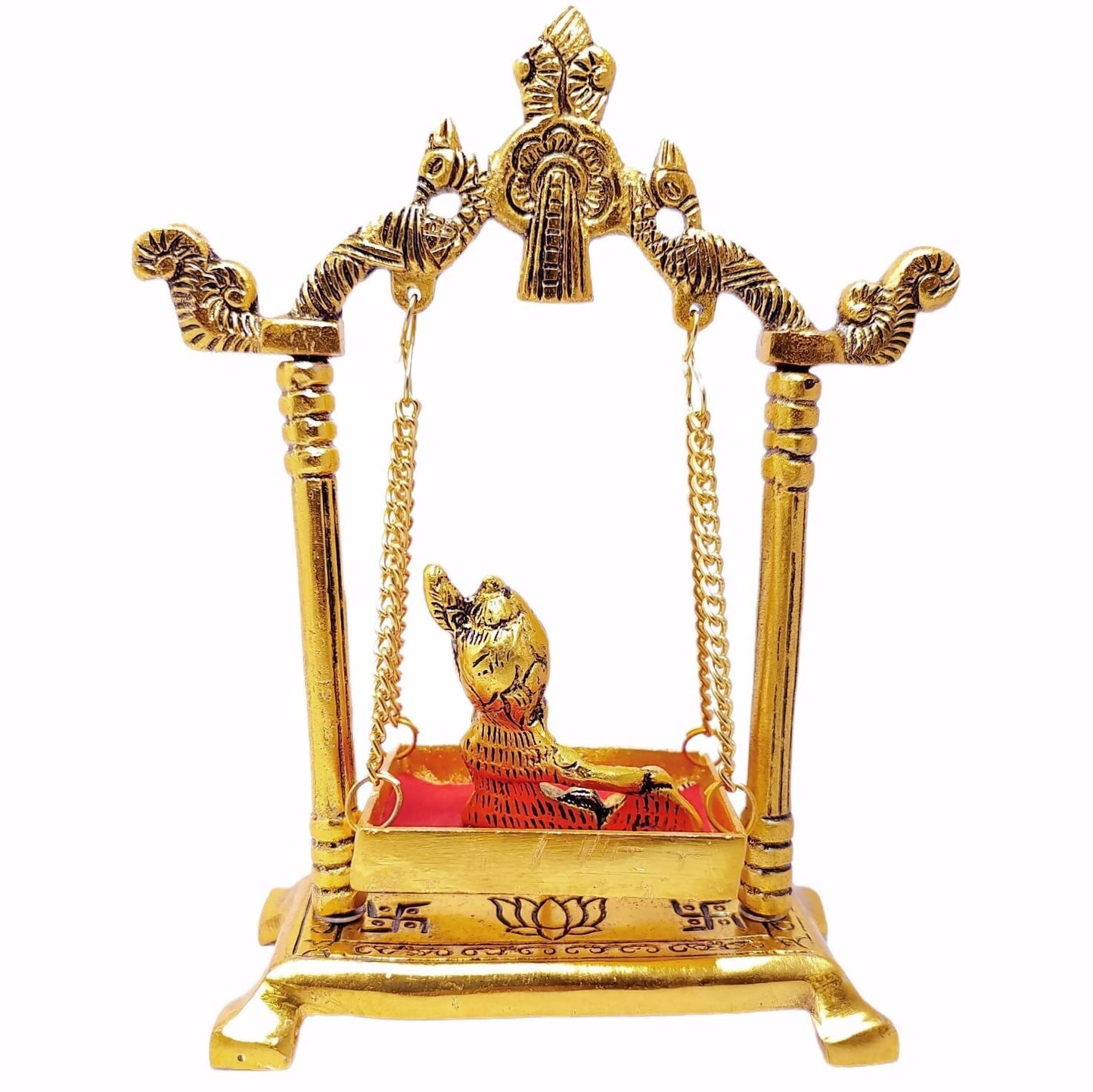 Chhariya Crafts Metal Krishna Jhula Laddu Gopal Idol - Distacart