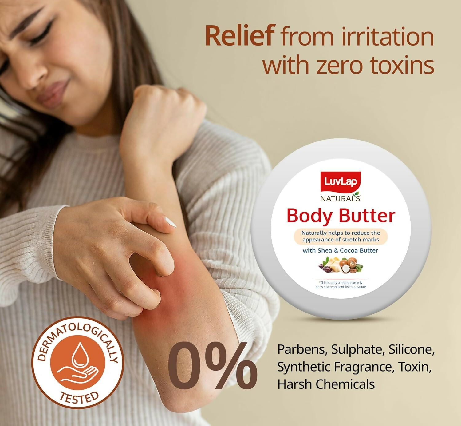 LuvLap Naturals Body Butter for Pregnant Belly - Distacart