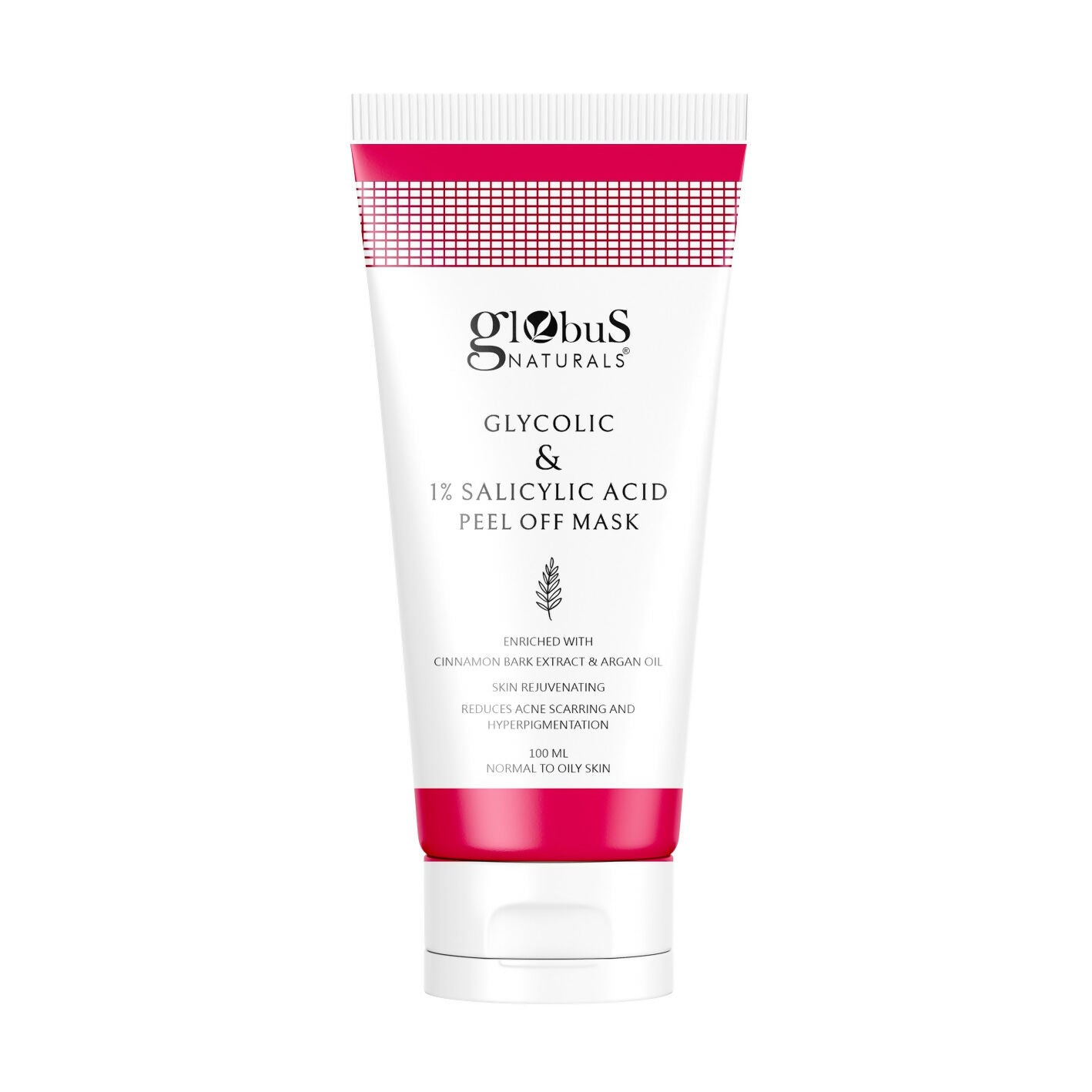 Globus Naturals Glycolic & 1% Salicylic Acid Anti Acne Peel Off Mask - Distacart