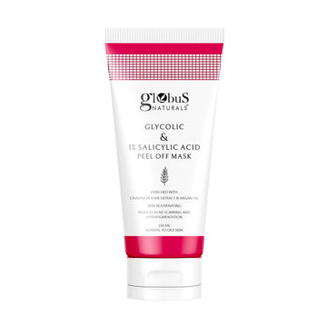 Globus Naturals Glycolic & 1% Salicylic Acid Anti Acne Peel Off Mask - Distacart