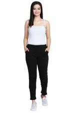 Thumbnail for Asmaani Black color Hosiery Lower with Two Side Pockets.