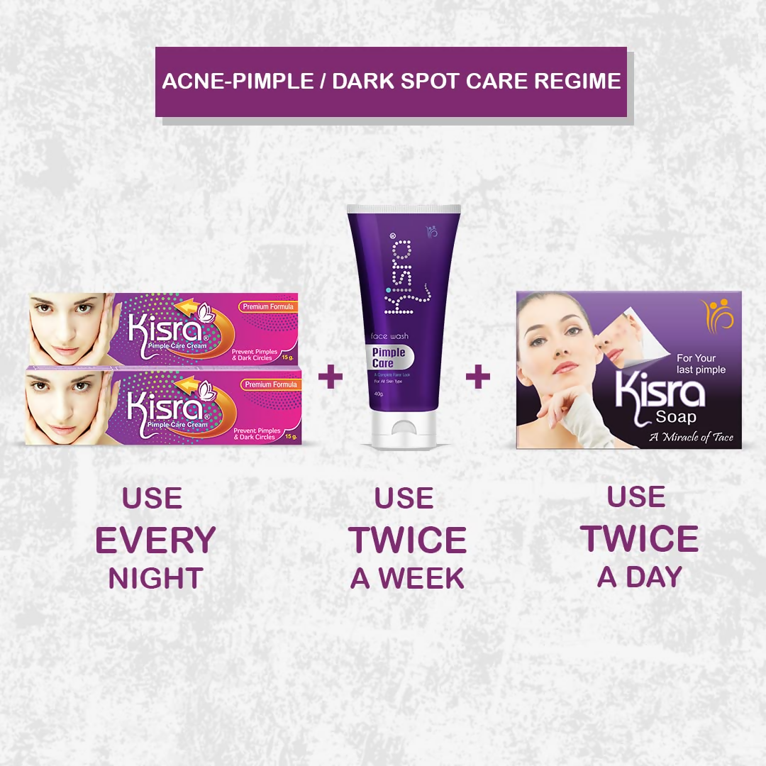 Kisra Ultimate Anti Acne - Pimple & Dark Spot Care Kit - Distacart