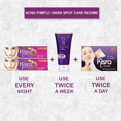 Kisra Ultimate Anti Acne - Pimple & Dark Spot Care Kit - Distacart