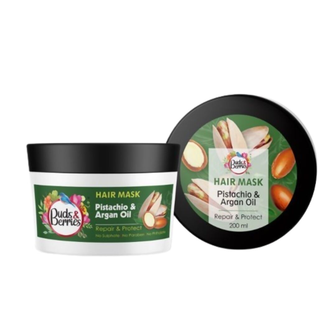 Buds & Berries Pistachio & Argan Oil Repair And Protect Conditioning Hair Mask - Distacart