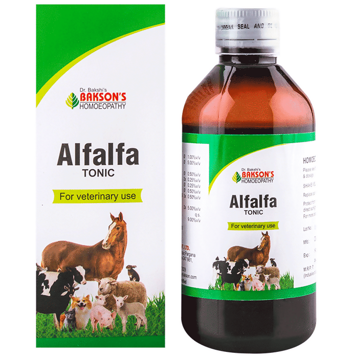 Bakson's Homeopathy Alfalfa Tonic For Veterinary Use - Distacart